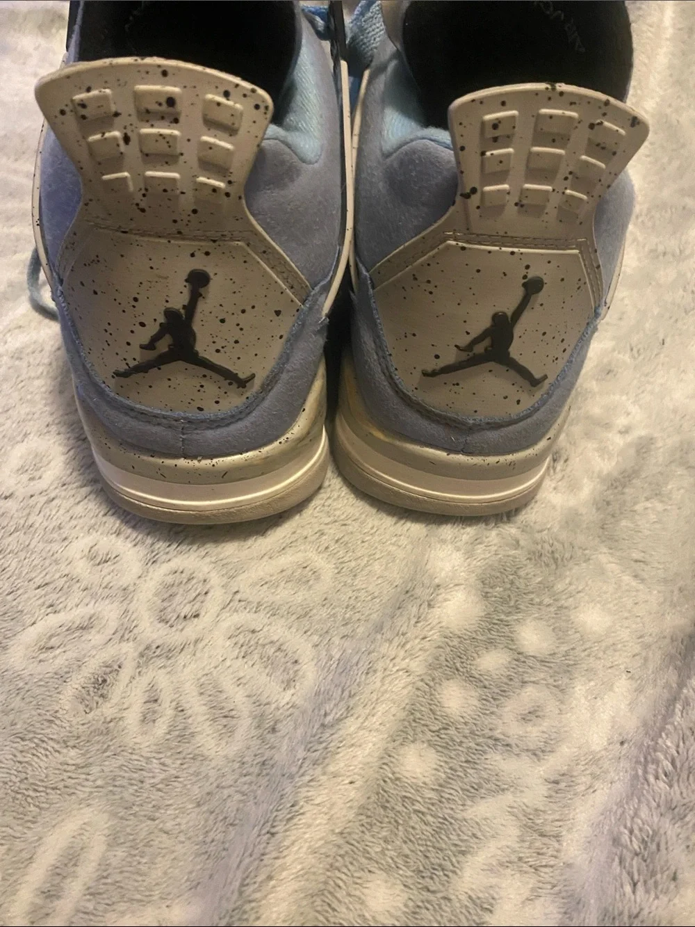 Jordan Men's Athletic Sneakers in Light Blue and Black